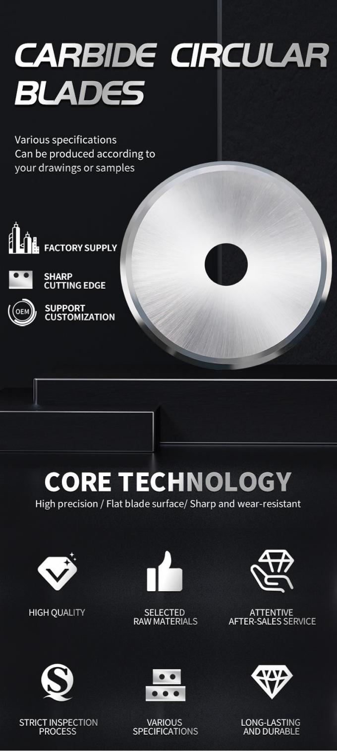 OEM / ODM Κύκλωμα μαχαίρι κόψιμο ελαστικό ταινία χαρτιού σωλήνα κόψιμο στρογγυλή λεπίδα 3