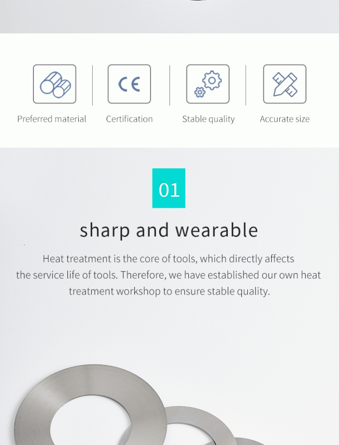 Μαχαίρια κοπής για βιομηχανικό ρολό χαρτιού 130mm, μηχανή κοπής ταινίας, κυκλική λεπίδα κοπής 0